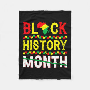 Black History Month 247365 Erfgoed Cultuur Zwart Fleece Deken
