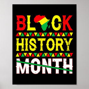Black History Month 247365 Erfgoed Cultuur Zwart Poster