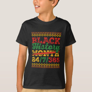 Black History Month 247365 Mannen Vrouwen Kinder B T-shirt