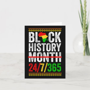 Black History Month 247365 Shirt Afrika voor manne Kaart