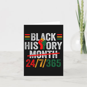 Black History Month 24 7 365 eerste Afrikaanse Man Kaart