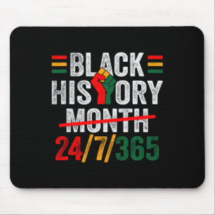 Black History Month 24 7 365 eerste Afrikaanse Man Muismat