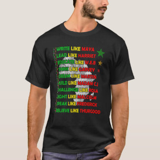Black History Month African American Country Celeb T-shirt