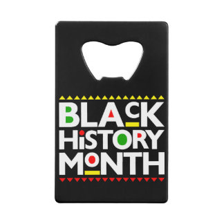 black history month African melanin bruh sista Kredietkaart Flessenopener