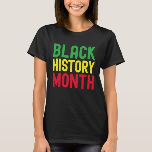 Black History Month Afro African Pride Celebration T-shirt (Voorkant)