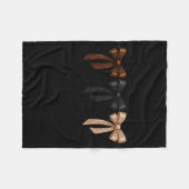 Black History Month Believe Achieve Succeed Melani Fleece Deken (Voorkant (Horizontaal))