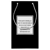 Black History Month BHM Stijlvol feest Klein Cadeauzakje (Achterkant)