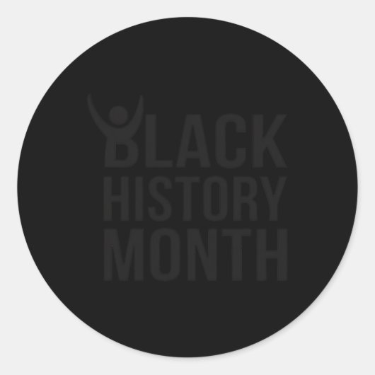 Black History Month Bold Statement Sticker (Voorkant)
