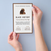 Black History Month Celebration Event Business Flyer (Hand)