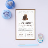 Black History Month Celebration Event Business Flyer (Enkel)