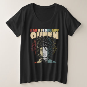 Black History Month citaat, Melanin Februari Konin Grote Maat T-shirt