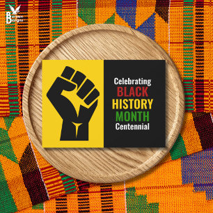 Black History Month-eeuwfeest vieren Feestdagenkaart