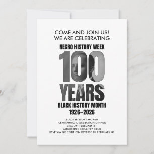 BLACK HISTORY MONTH Eeuwfeestdiner Kaart