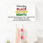 BLACK HISTORY MONTH Event Party Celebration Spandoek (Insitu)