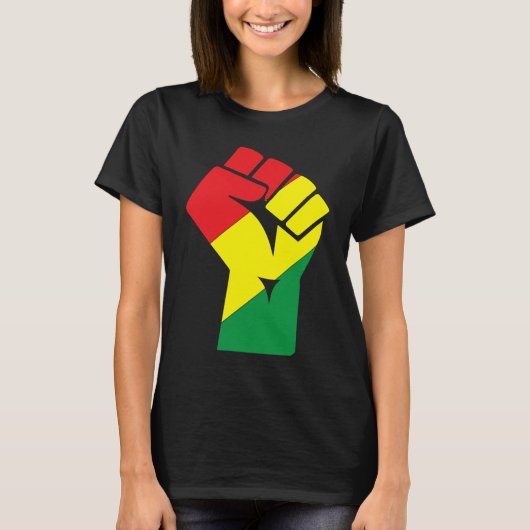 Black History Month Fist Black Power African Ameri T-shirt (Voorkant)