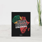 Black History Month Forever Typography Feestdagen Kaart (Achterkant)