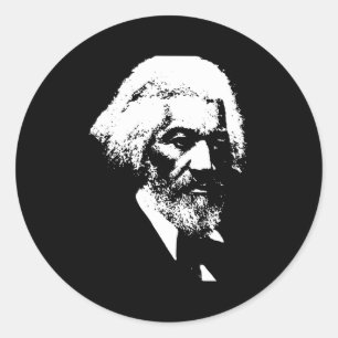 Black History Month Frederick Dougl Silhouette T S Ronde Sticker