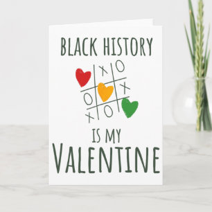 Black History Month Is My Valentine Valentijnsdag Kaart