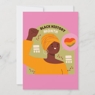 Black History Month Kaart - Blanco Binnenkant Uitn