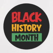 Black History Month Labels (Design 1)