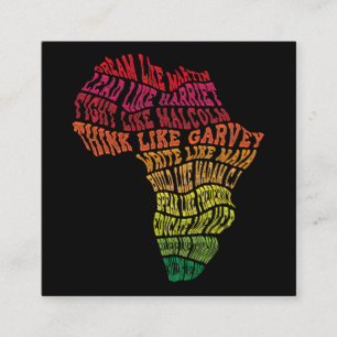 Black History Month Leiders Black History Month Vierkante Visitekaartje