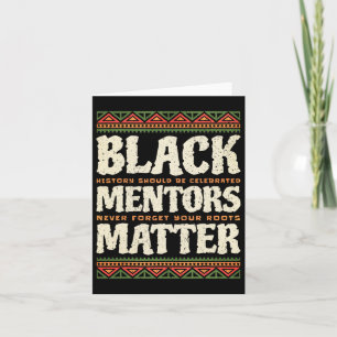 Black History Month Mentoren Probleem Afro-Amerika Kaart
