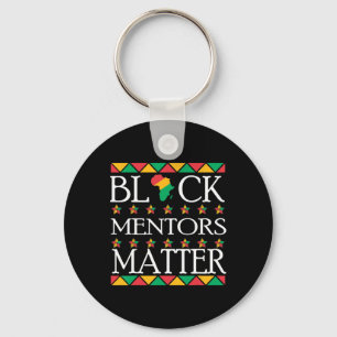 Black History Month Mentoren Probleem Afro-Amerika Sleutelhanger
