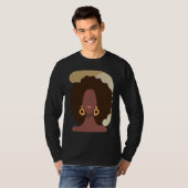 Black History Month Minimalist Queen Melanin Boho  T-shirt (Voorkant volledig)
