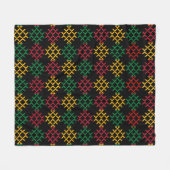 Black History Month Pattern  Fleece Deken (Voorkant (Horizontaal))