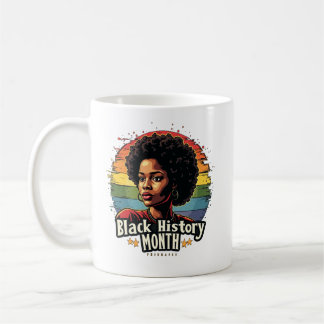 Black History Month - Proud Black Woman Coffee Mok