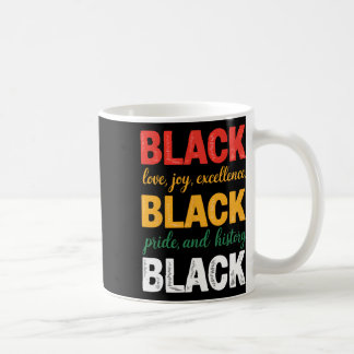 Black History Month T-shirt - Black Love Joy Excel Koffiemok