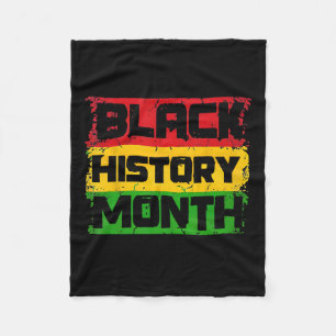 Black History Month Trots Ik ben Black History Mon Fleece Deken
