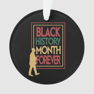 Black History Month Typografie Voor Altijd Ornament