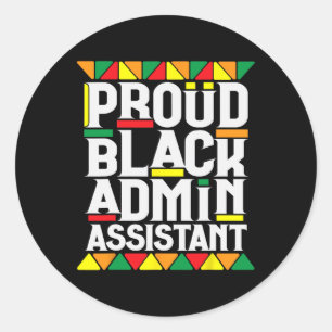 Black History Month voor de zwarte administratieve Ronde Sticker