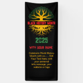 BLACK HISTORY MONTH Welkomstconferentie Spandoek (Verticaal)