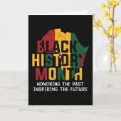 Black History Months African Continent Kaart (Gele Bloem)