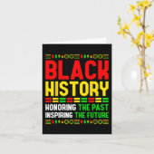 Black History Pride Bhm Afrikaans erfgoed Afrikaan Kaart (Gele Bloem)