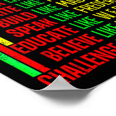 Black History Pride Martin Black Afro Afrikaans Poster (Hoek)