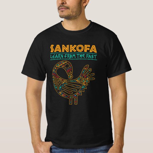 Black History Sankofa African Bird Junenth T-shirt (Voorkant)