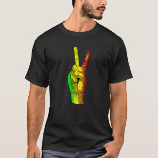Black History van Afrikaanse vredesgebarentaal maa T-shirt