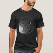 Black Hole Astronaut Lost Space Illustration Unive T-shirt (Voorkant)