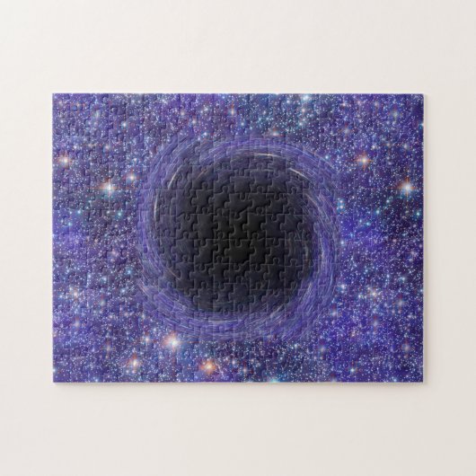 Black Hole Cool Cosmic Buitenspace Galaxy-sterren Legpuzzel (Horizontaal)