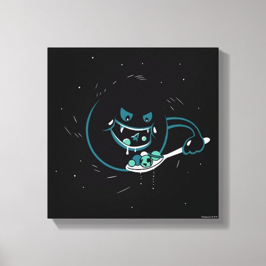 Black Hole Devours Canvas Afdruk (Voorkant)