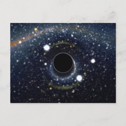 Black Hole Einstein Ring NASA Briefkaart (Voorkant)