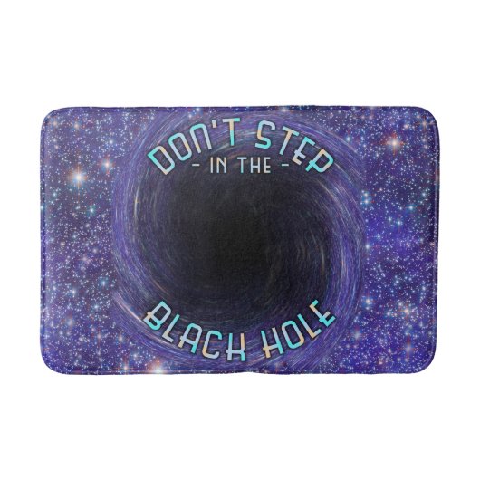 Black Hole Funny Outer Space Astronomy Novelty Badmat (Voorkant)