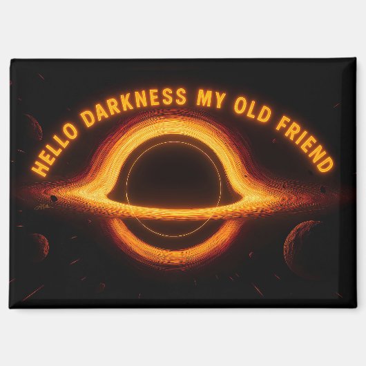 Black Hole Interstellar Conversation Magneet (Voorkant)