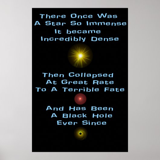 Black Hole Limerick Poster (Voorkant)
