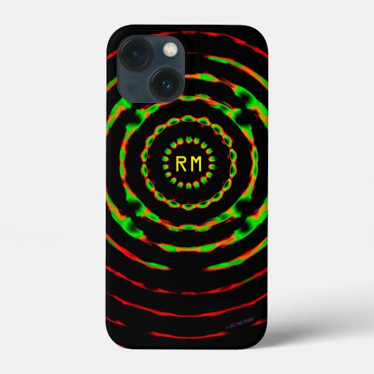 Black Hole Sun Monogrammed iPhone/iPad case (Achterkant)
