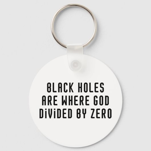Black Holes Zero Sleutelhanger (Voorkant)