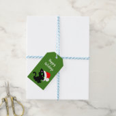 Black Holiday Kat Gift Labels Cadeaulabel (Met Touw)